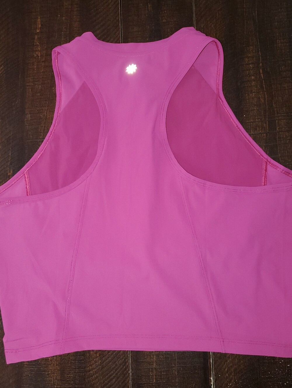 Athleta Crosstrain Zip Tank Top MWT Wild Berry Crop Crop Size: L - Picture 7 of 11